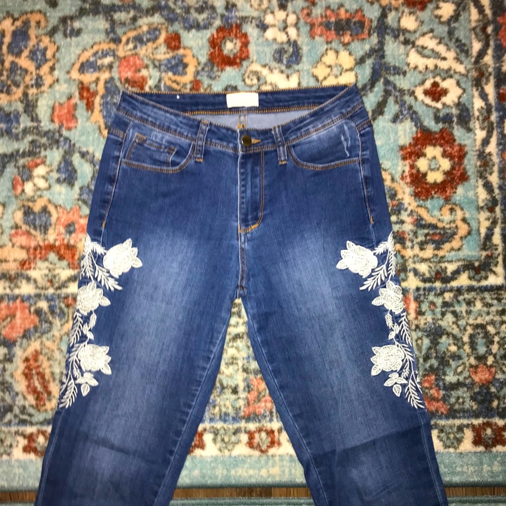 Embroidered Jeans